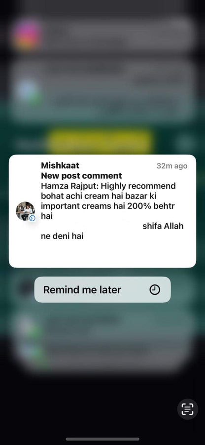MISHKAAT CREAM: Intensive Skin Repair Cream (30-Years-Old Botanical-Recipe)
